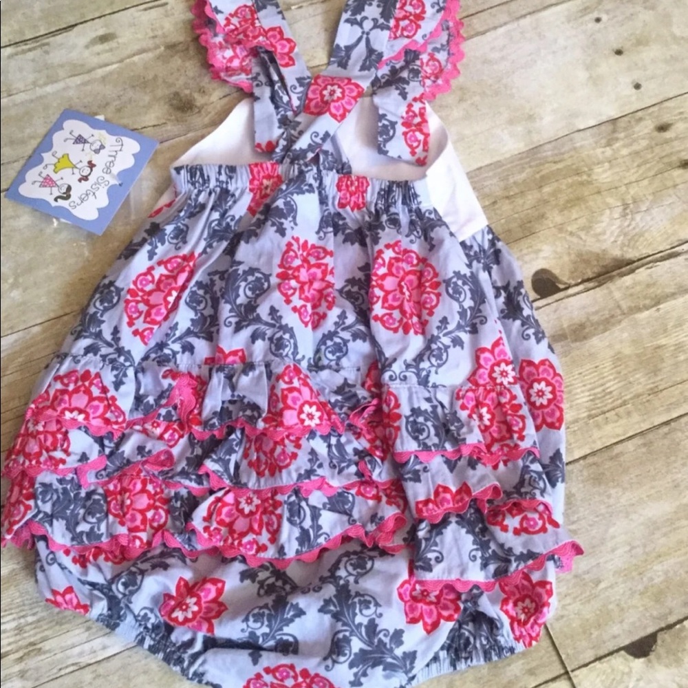 Boutique Ruffle Butt Romper 24m New